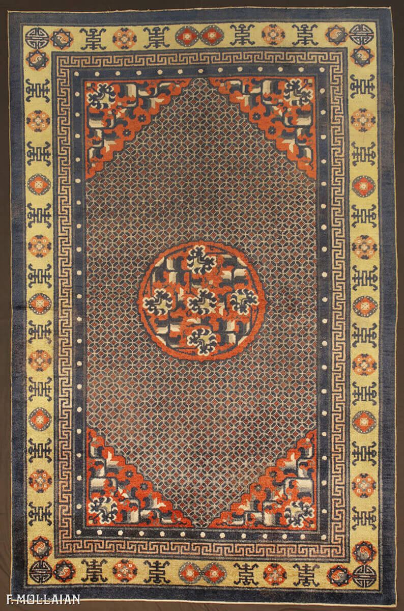 Semi-Antique Chinese Silk Rug n°:22051133